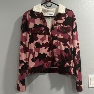 Fashionnova Sherpa cargo jacket/flannel